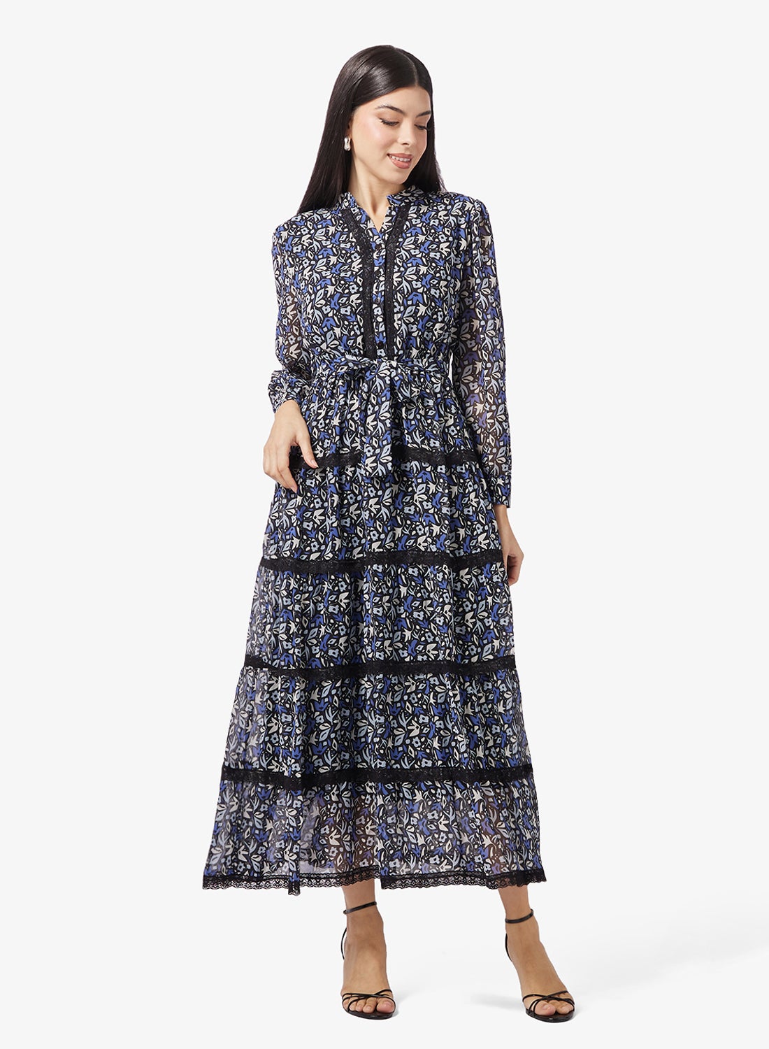 Printed Tiered Dress