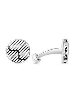 Graph Stainless Steel Gents Cufflinks With Black EnamelPEAGC0022304