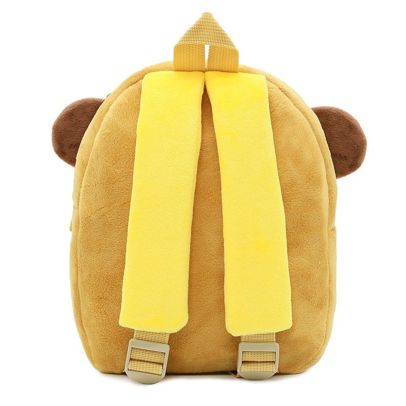 Plush Kids Backpack, Tiger Animal Design, Soft Lightweight School Bag for Toddlers and Preschool Kids - Image 5