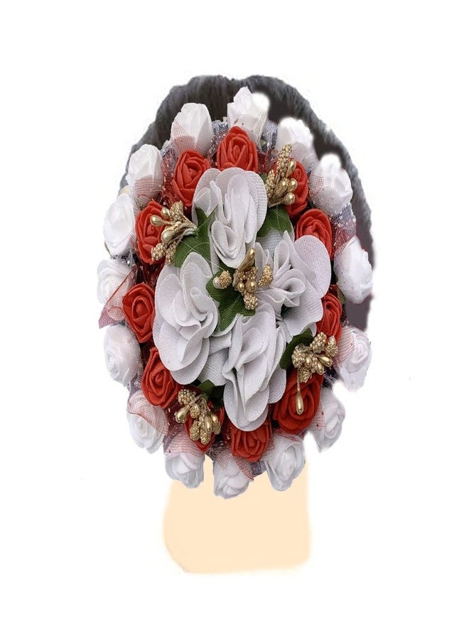 Arooman™ Bridal Hair Gajra Flower Juda/Accessories Bun For Women Pack-01 - Image 3