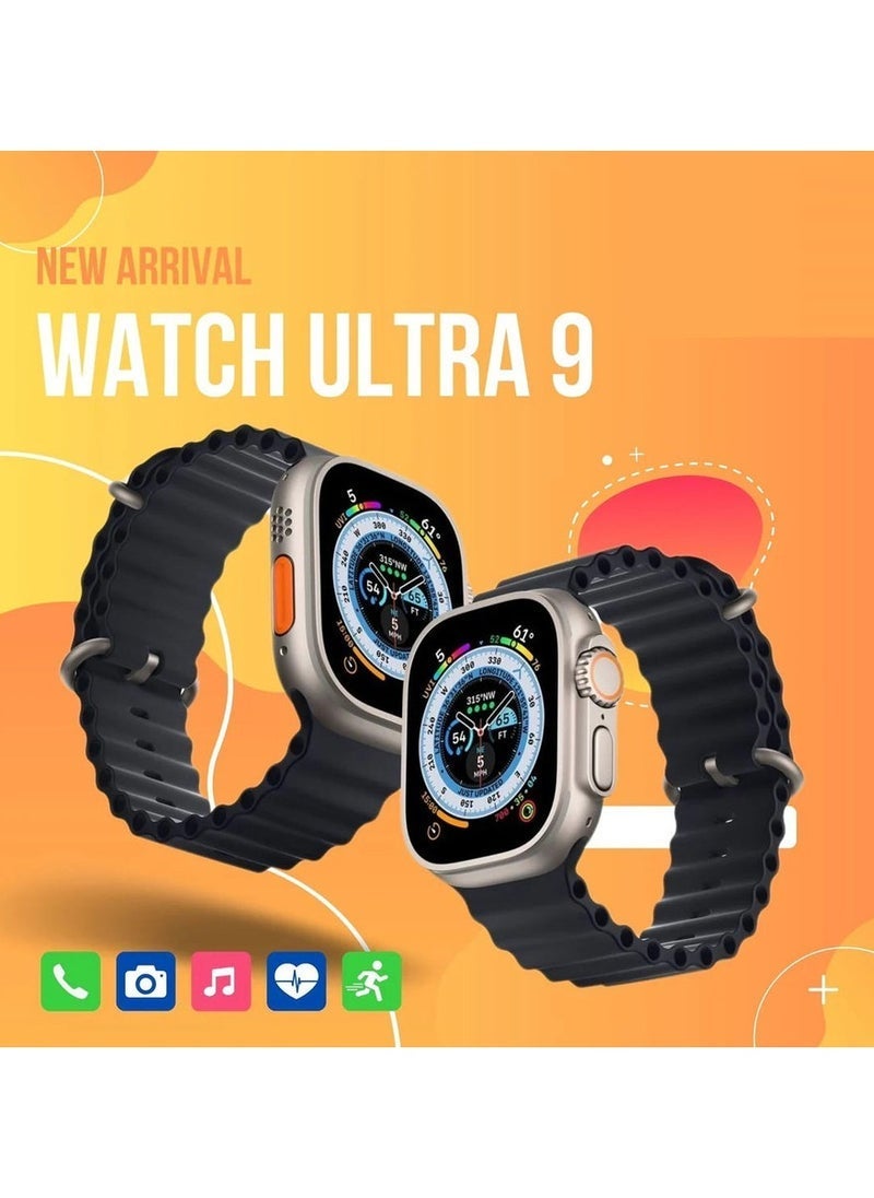 Gravity Ultra 9-in-1 BT Calling Smart Watch with AIR Buds PRO, 7 Different Straps, Watch Cover & Wireless Charger ‚Äì Includes Heart Rate & Activity Tracker, Fitness Features, and Premium Accessories for Complete Wearable Experience - Image 2