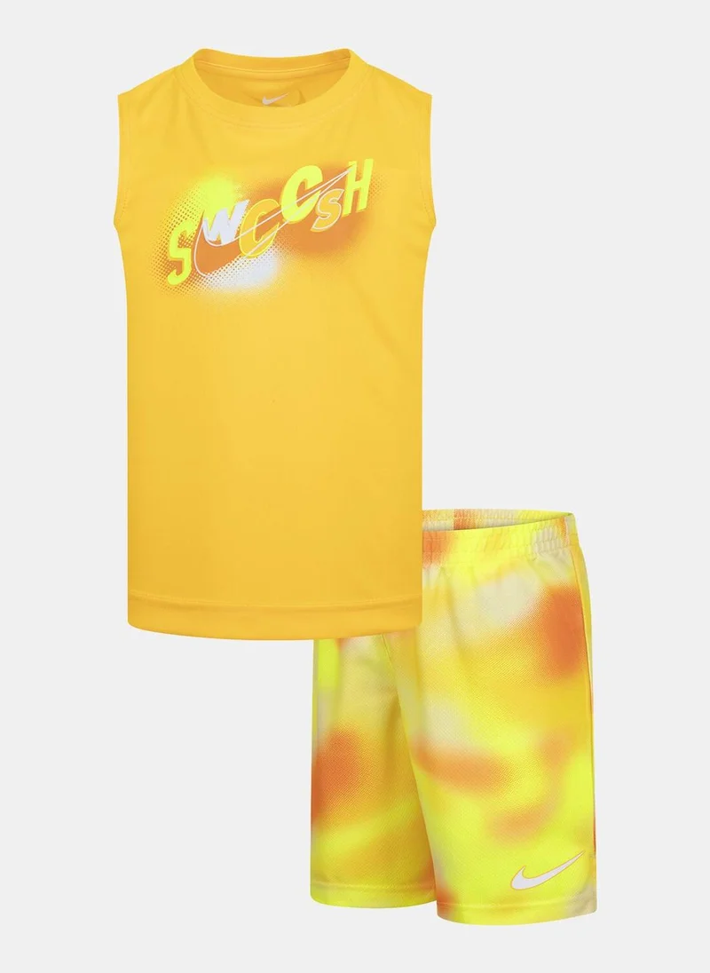 نايكي Kids' Hazy Rays Tank Top and Shorts Set
