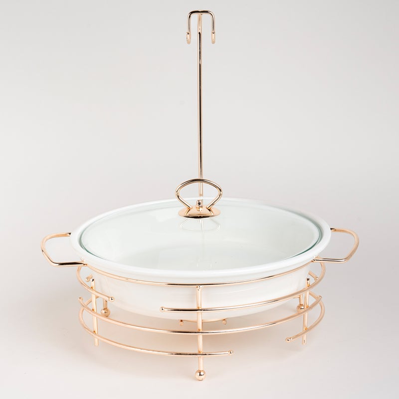 لا ميسا طبق تقديم دائري مع سخّان - Image 3