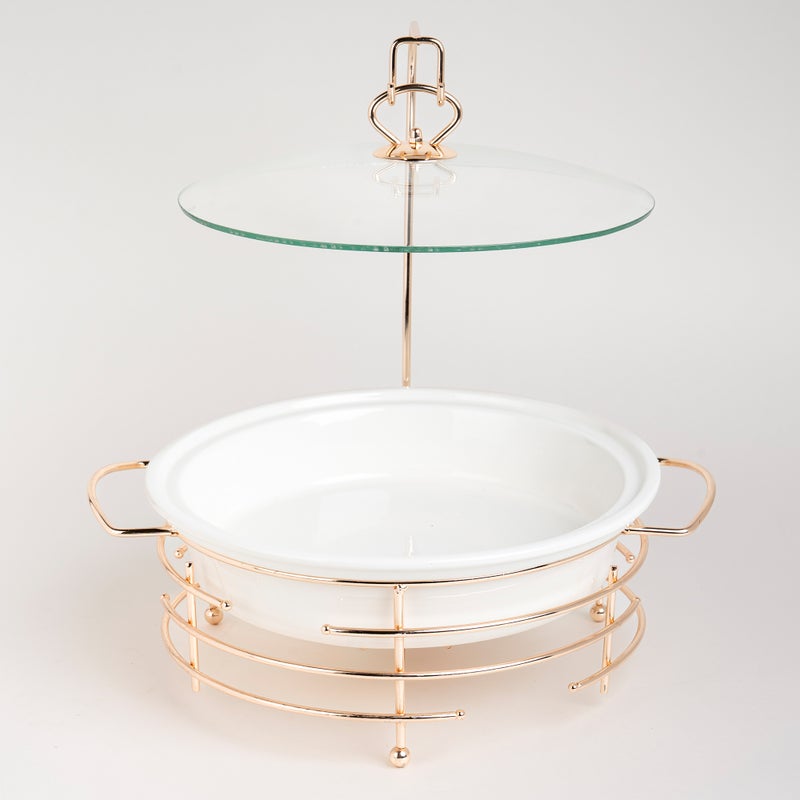 لا ميسا طبق تقديم دائري مع سخّان - Image 1