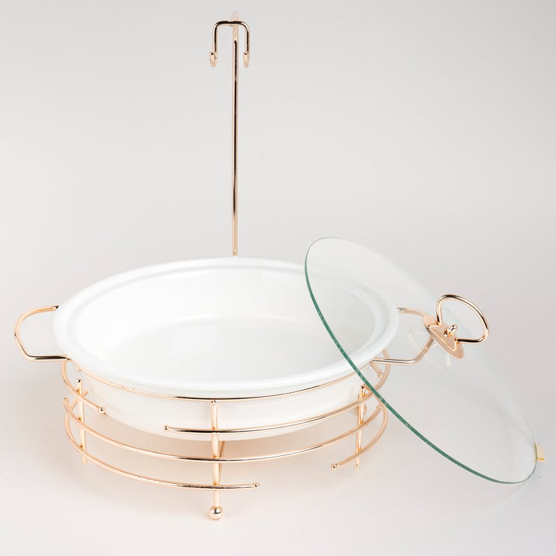 لا ميسا طبق تقديم دائري مع سخّان - Image 4