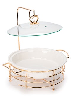 La Mesa La Mesa Food Warmer Round White Porcelain
12 Inch  - Image 1