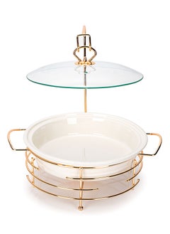 La Mesa La Mesa Food Warmer Round White Porcelain
12 Inch  - Image 3