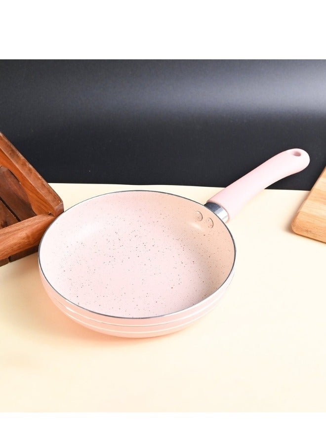 Granite Frying Pan, Non-Stick Cooking Pan for Cooking Steaks, Fried Eggs, Beef, Pancakes - 16cm