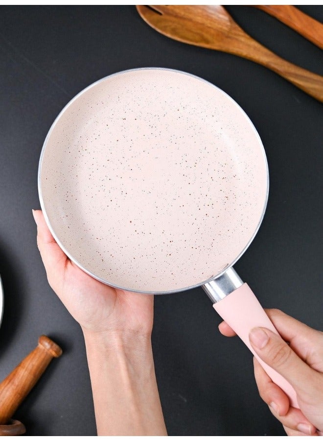 Granite Frying Pan, Non-Stick Cooking Pan for Cooking Steaks, Fried Eggs, Beef, Pancakes - 16cm