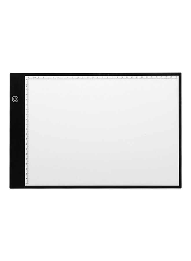 إسكدنيا لوح خطاط للنسخ والرسم على ورق قياس A4 ومزود بمصباح LED أسود - Image 4