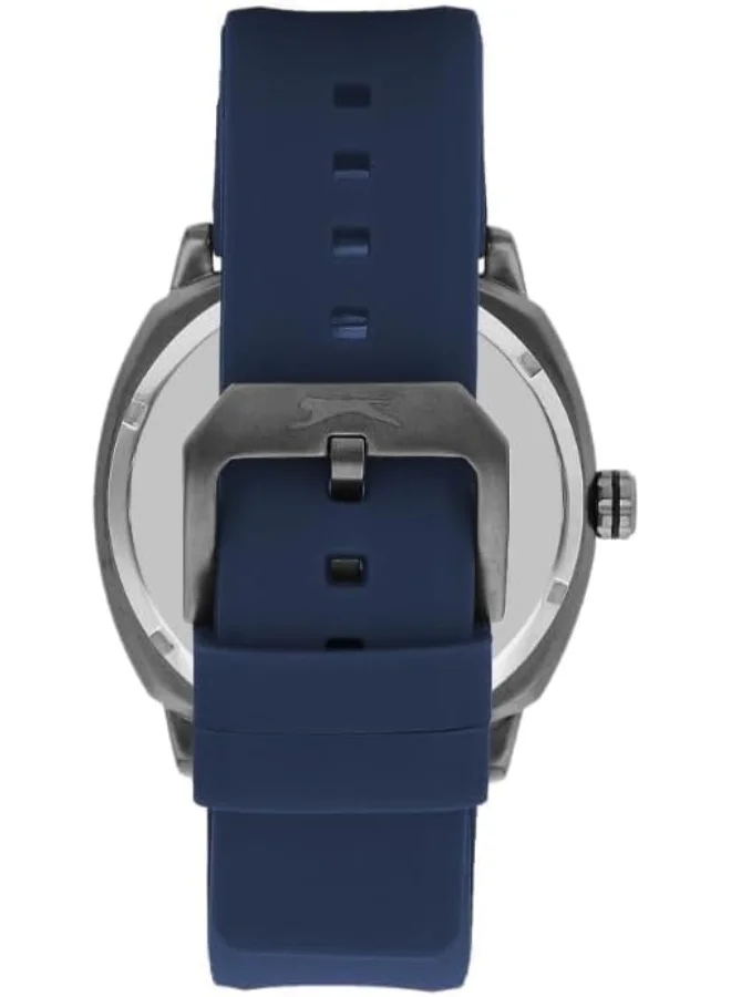 Slazenger SLAZENGER Men's Watch, Multi Function Display and Silicone Strap - SL.9.2211.1.02, Blue