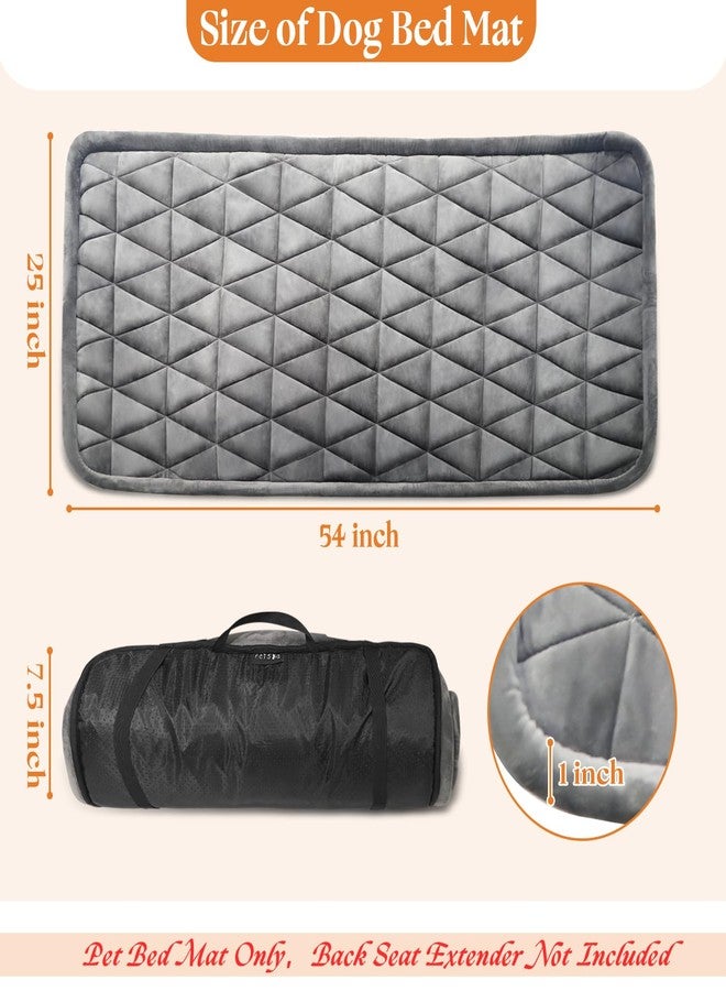 Petskd Non-Slip Dog Bed for Car Back Seat Cover, Soft Pet Mat fits Backseat Extenders, Portable and Easy Clean Dog Mats for Trucks, SUVs, Couch, Camping(Grey) - Image 2