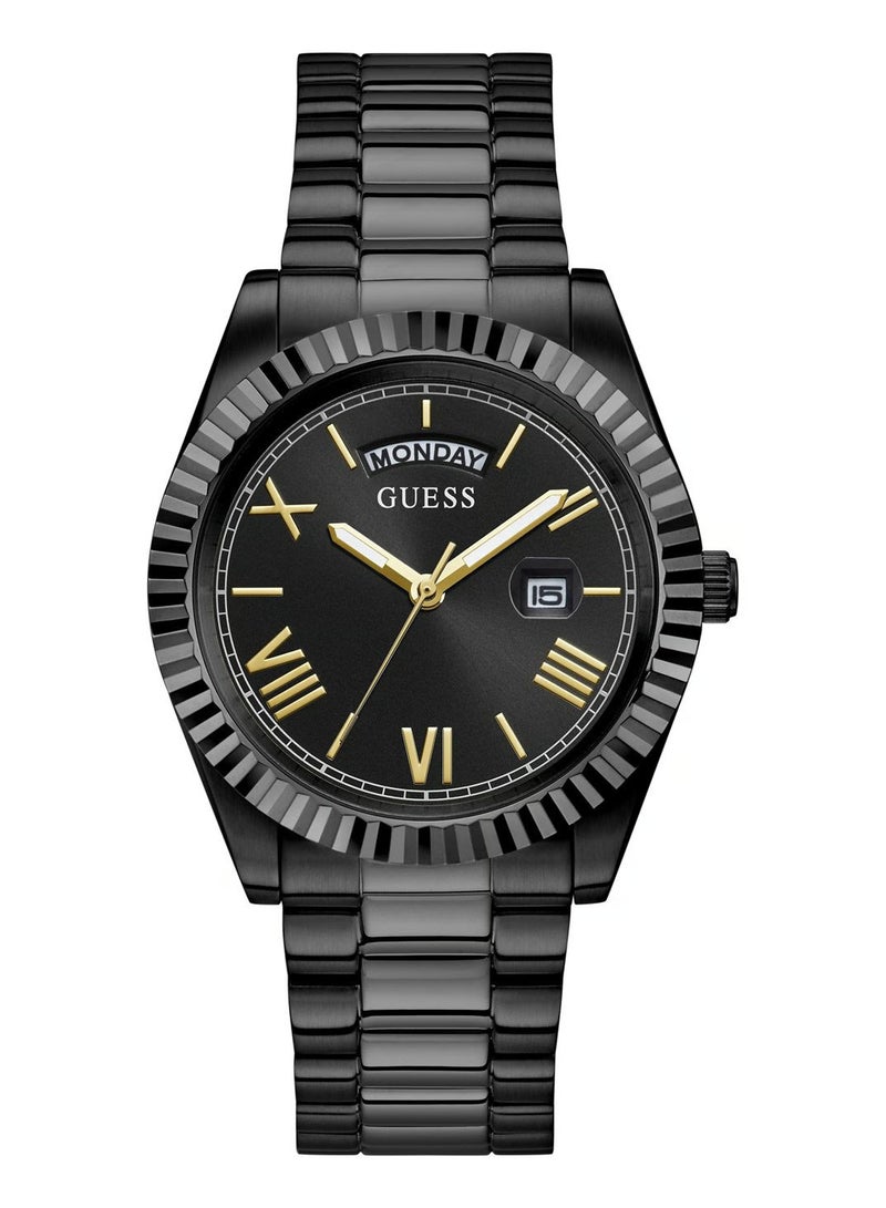 جس ساعة جيس كونويسير للرجال باللونين الأسود والذهبي - GW0265G7 - Image 1