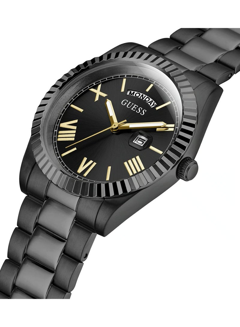 جس ساعة جيس كونويسير للرجال باللونين الأسود والذهبي - GW0265G7 - Image 2
