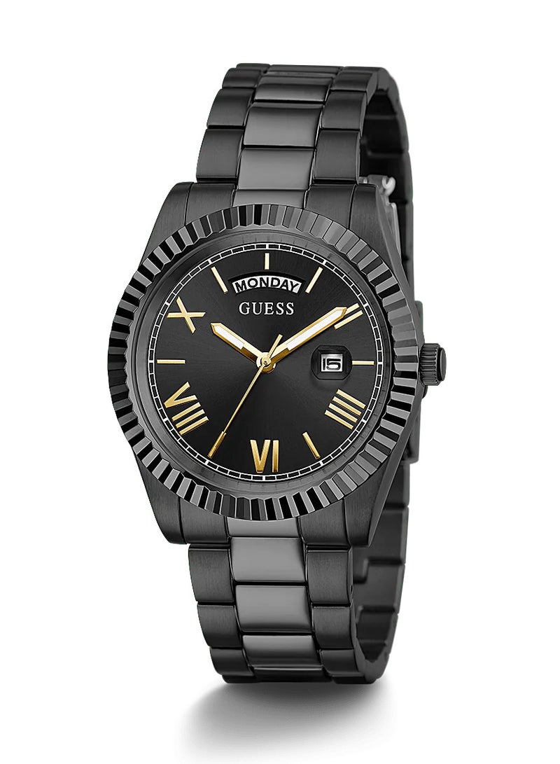 جس ساعة جيس كونويسير للرجال باللونين الأسود والذهبي - GW0265G7 - Image 3