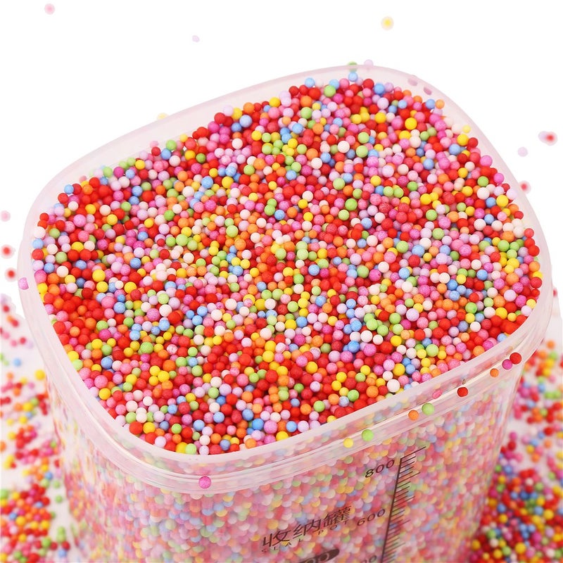 DECORA 80000 Pieces Foam Balls Slime Supplies Colorful Foam Beads 2-3mm for Kids Art Homemade Slime, Wedding and Party Decorations - Image 3