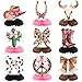 Weekgrat 9 Pcs Cowgirl Party Decorations for Table Boots or Bows Western Pink Cowgirl Honeycomb Centerpieces Coquette Rodeo Western Decor for Baby Shower Bachelorette Birthday - Image 2