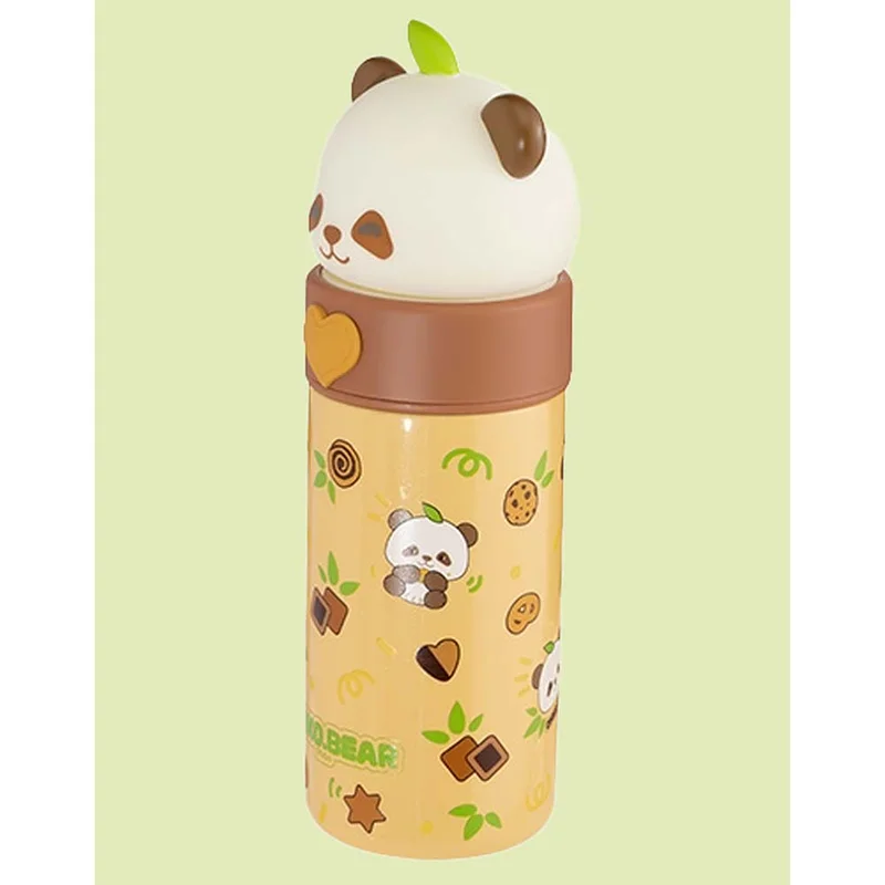 LITTLE SURPRISE BOX Little Surprise Box, Brown Panda Head Stainless Steel Thermos Water Bottle, 350ml