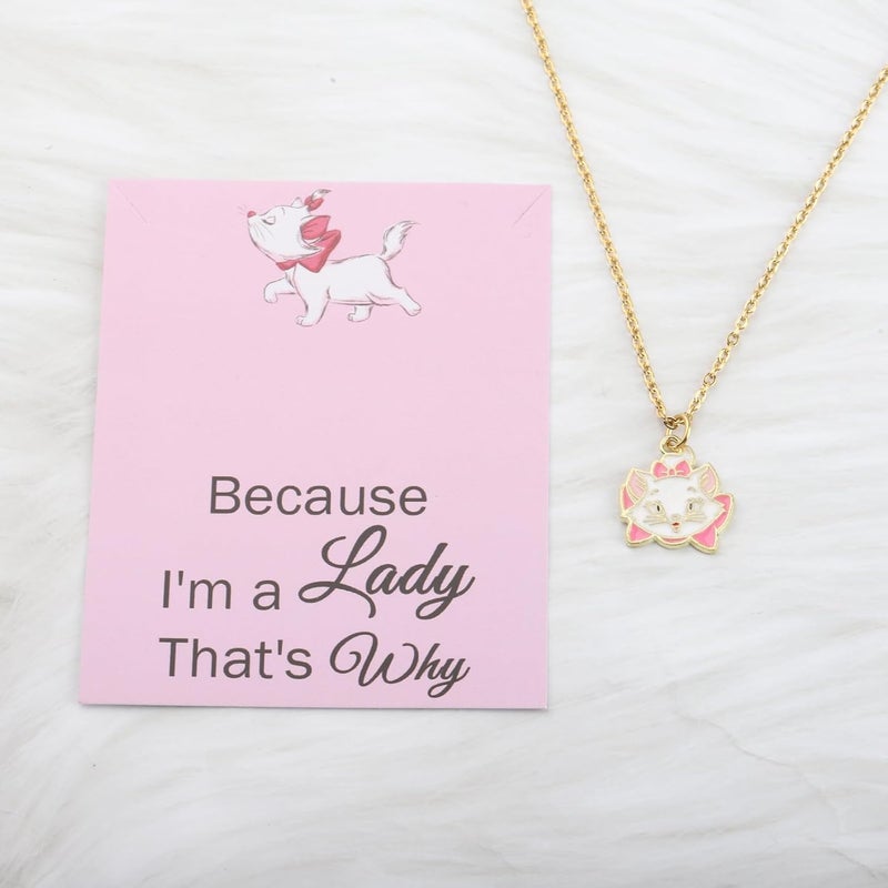 SEIRAA Marie Cat Necklace French Lady Cat Jewelry Because Im a Lady Kitten Gift For Marie Cat Lovers - Image 4