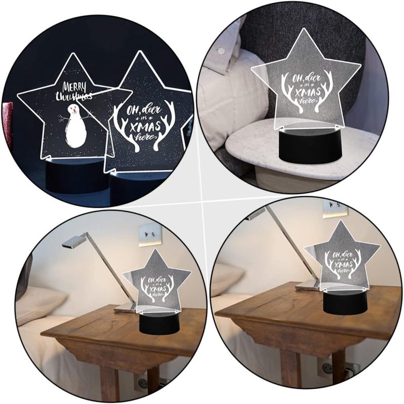 Repeated use trusted quality 5pcs Durable Acrylic Led Lamp Holder for Creative DIY Light Decoration Easy to Install for Unique Gifts and Home Decor Daily life matching design - Image 2