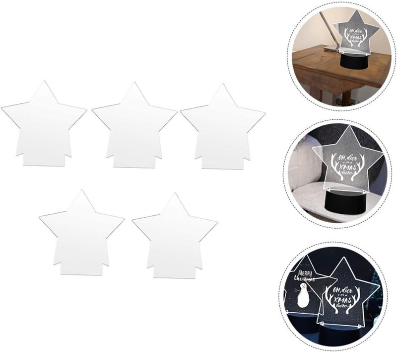 Repeated use trusted quality 5pcs Durable Acrylic Led Lamp Holder for Creative DIY Light Decoration Easy to Install for Unique Gifts and Home Decor Daily life matching design - Image 4
