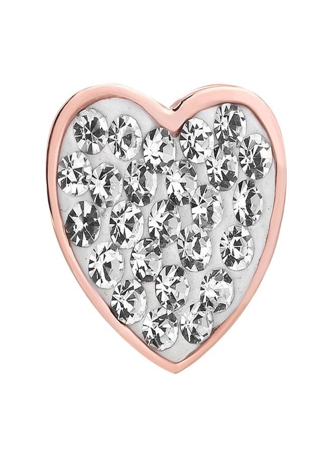 KunBead Mom Rose Gold Sparking Birthstone Rhinestone Heart Love Bead Charms Compatible with Pandora Bracelets Birthday Mothers Day Jewelry Gifts for Women - Image 4