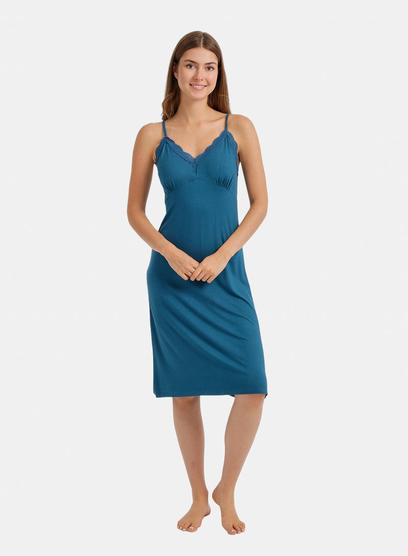 Carina Scalloped-Lace Nightgown - Image 1