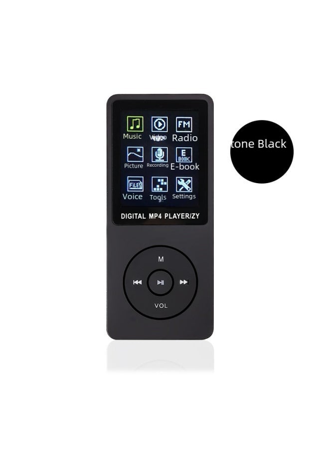 مشغل موسيقى محمول Zy418 MP3 مع مكبر صوت خارجي 1.8 بوصة إدخال بطاقة للطلاب MP4 صندوق صوت شخصي - لون الجسم: أزرق - سعة الذاكرة: بطاقة خارجية 4G مجموعة كاملة من الملحقات - Image 4