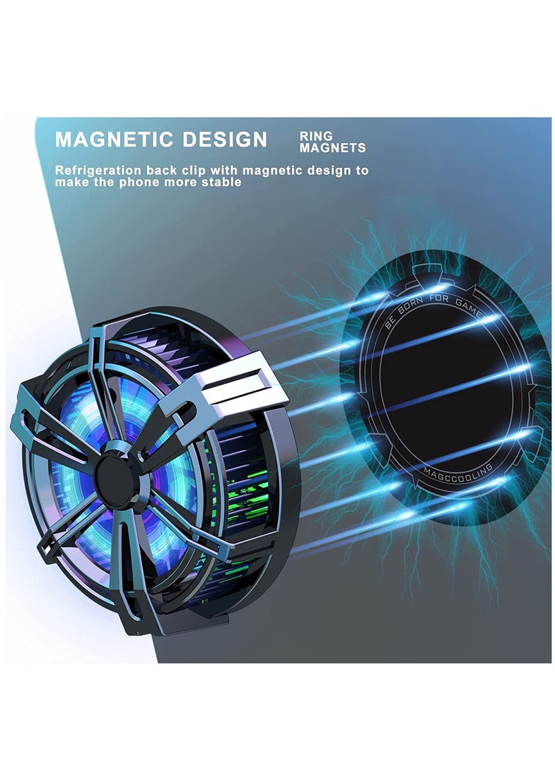 Mobile Phone Cooler for Magsafe Game Cooler Fan for PUBG Designed for iPhone 12/13 Series Live Streaming and Vlog, Semiconductor Heatsink Without Noise for iOS and for Android for ipad and Tablet - Image 2