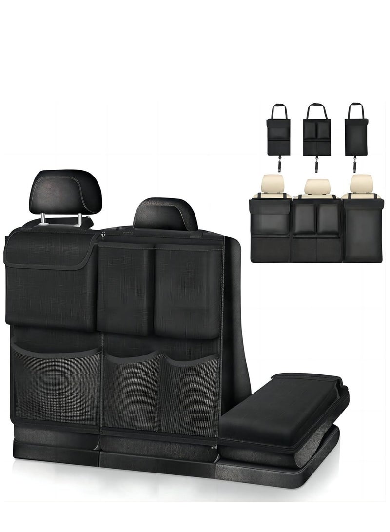 كول بيبي Coolbaby السيارات الجذع مربع التخزين ، انفصال جيب كبير تعليق نوع حقيبة الأمتعة ، سستة ، للماء متعددة جيب مقعد مسند الظهر التخزين ، ومناسبة لمعظم السيارات قابلة للطي قطع غيار السيارات لتوفير مساحة ( أسود ) - Image 1