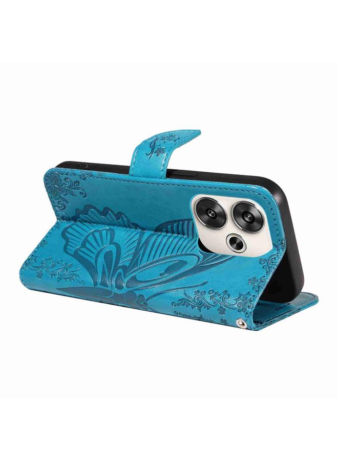 إيروريكس جراب لهاتف Xiaomi Poco F6، جراب هاتف جلدي منقوش عليه فراشة ذيل السنونو - Image 5