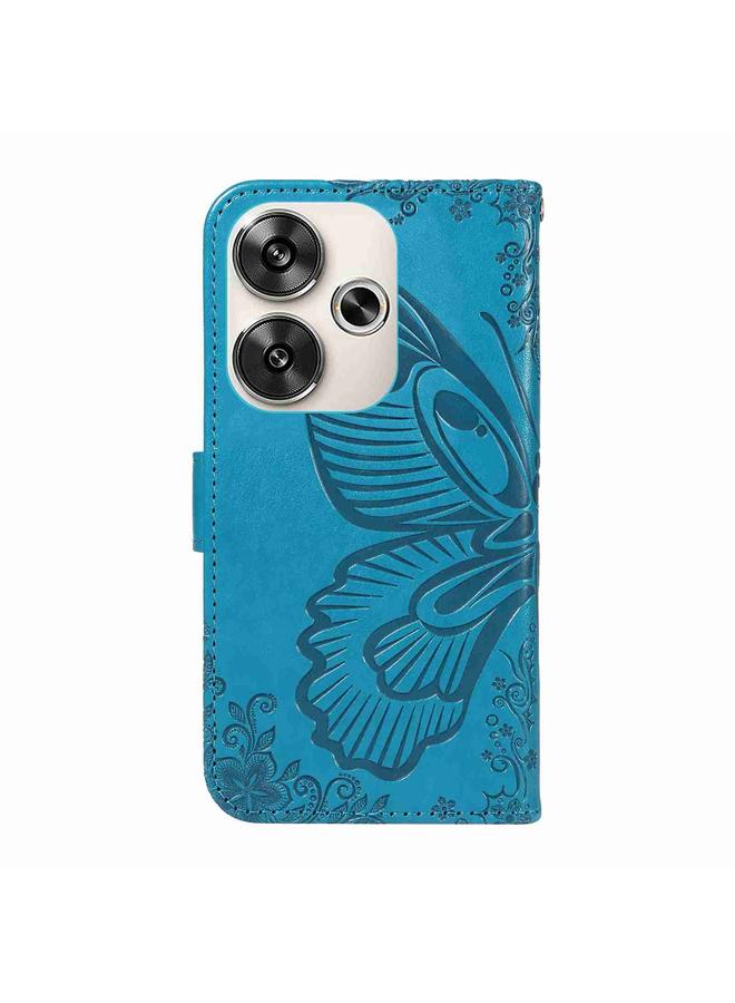 إيروريكس جراب لهاتف Xiaomi Poco F6، جراب هاتف جلدي منقوش عليه فراشة ذيل السنونو - Image 3