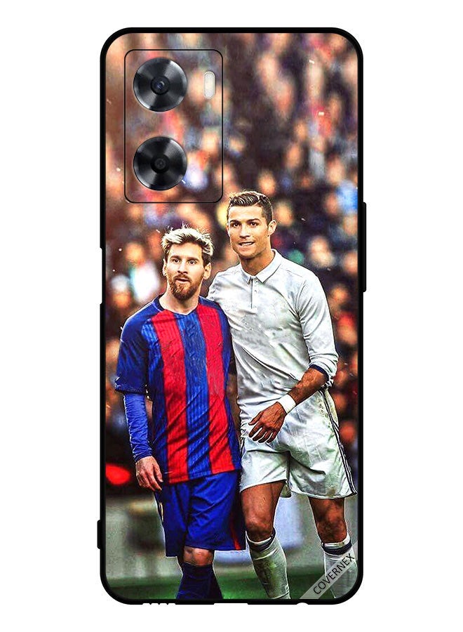 Covernex Protective Case Cover For Oppo A77 4G Messi & Ronaldo - Image 1