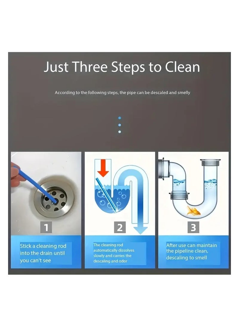 Sani Sticks 5-Pack Drain Cleaning Sticks - Odor Eliminator & Clog Remover for Kitchen, Bathroom, and Toilet Sink Drains, Long-Lasting Freshness, Easy-Use Drain Cleaner Tool  - Image 3