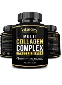 VitaRaw Multi Collagen Complex 90 Capsules  - Image 1