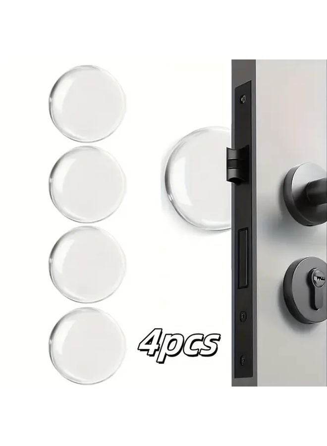 4 قطع من واقيات الحائط اللاصقة ذاتية اللاصق لتخفيف الصدمات وتقليل الضوضاء قابلة لإعادة الاستخدام - Image 1