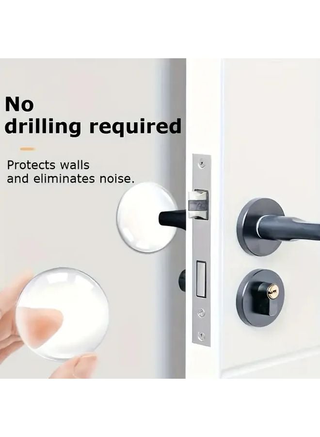 4 قطع من واقيات الحائط اللاصقة ذاتية اللاصق لتخفيف الصدمات وتقليل الضوضاء قابلة لإعادة الاستخدام - Image 5