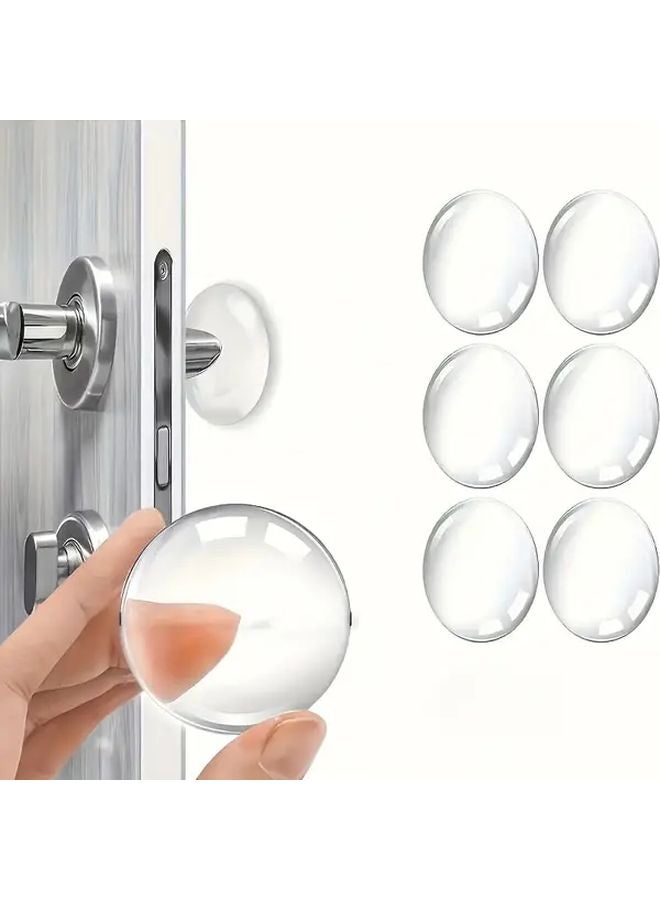 4 قطع من واقيات الحائط اللاصقة ذاتية اللاصق لتخفيف الصدمات وتقليل الضوضاء قابلة لإعادة الاستخدام - Image 2