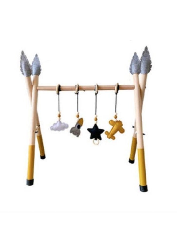 LOULUEN صالة ألعاب الأطفال الخشبية بأسلوب الشمال للتسنين