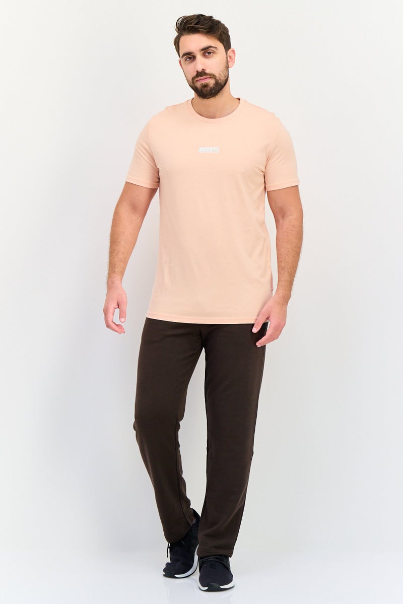 PUMA تي شيرت رياضي للرجال بأكمام قصيرة مناسب في الهواء الطلق، وردي - Image 4