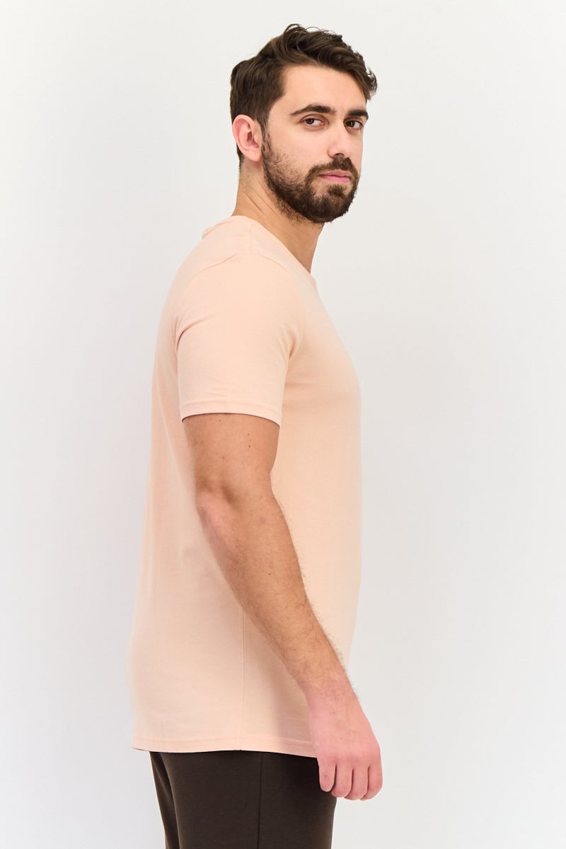 PUMA تي شيرت رياضي للرجال بأكمام قصيرة مناسب في الهواء الطلق، وردي - Image 2