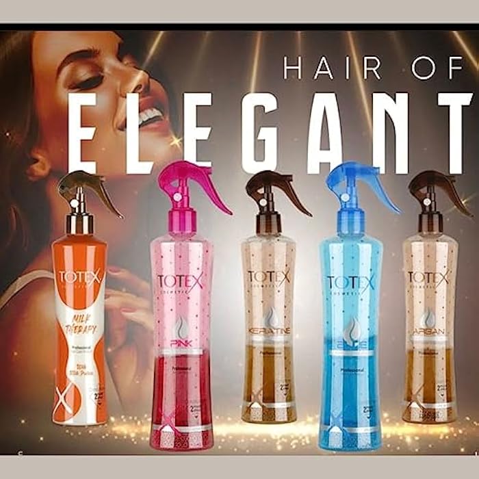 Totex Keratin 2 Phase Hair Spray Conditioner I For Damaged Hair Formula I Untangling Nourishing Moisturizing I Unisex Leave-in Conditioner 400 ml - Image 3
