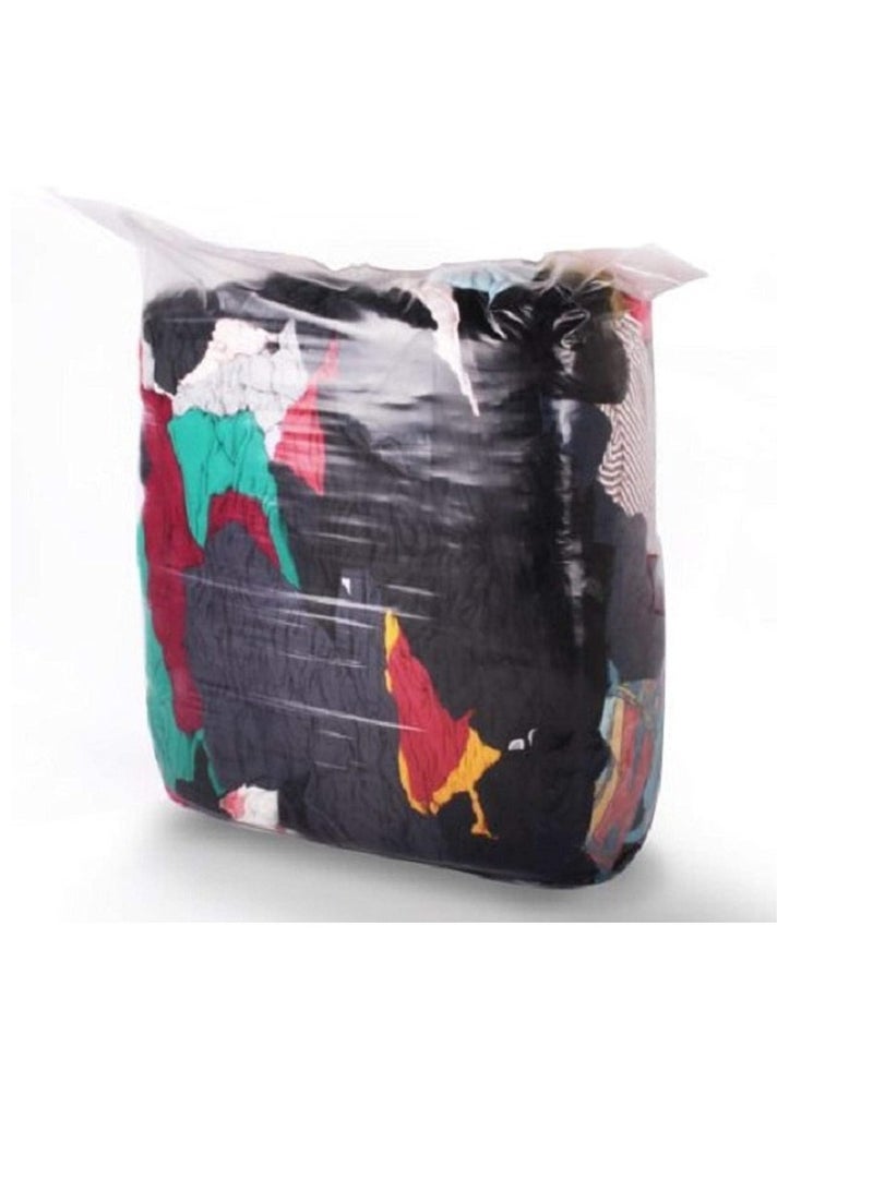 KNP KNP Cotton Waste Rags pack weighing 5kg is an essential item for cleaning, wiping, and maintenance tasks.  - Image 1