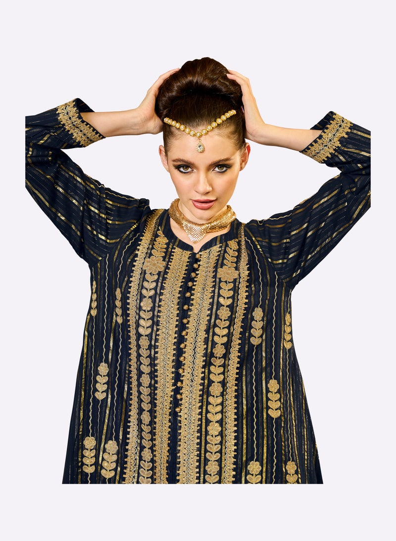 Sara Arabia جلابية سارة العربية بتصميم قلب خيط - Image 4