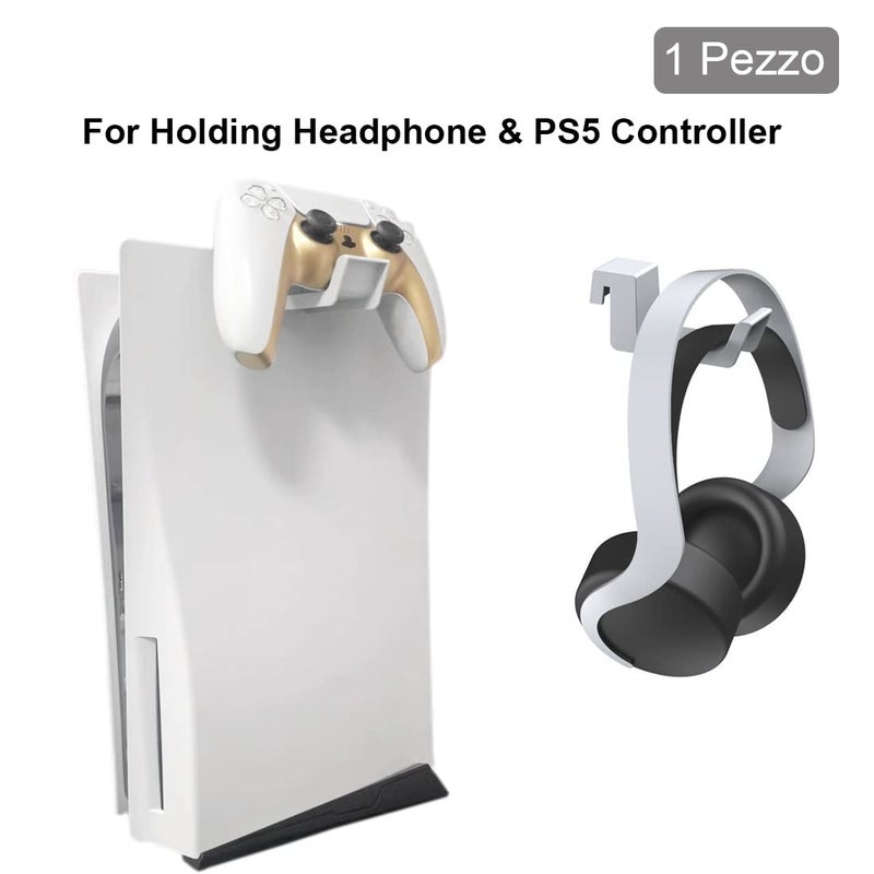 Bealuffe Headset Holder for PS5 Headphone Holder for PlayStation 5, Gaming Headset Hanger Headphone Hook for PS5 - Image 4
