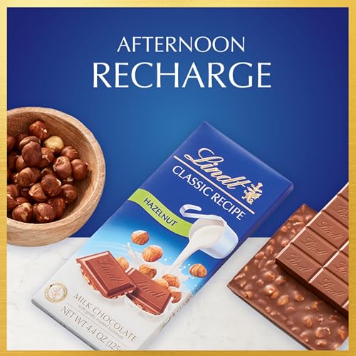 Lindt CLASSIC RECIPE Hazelnut Milk Chocolate Bar Milk Chocolate Candy 44 oz 12 Pack - Image 5