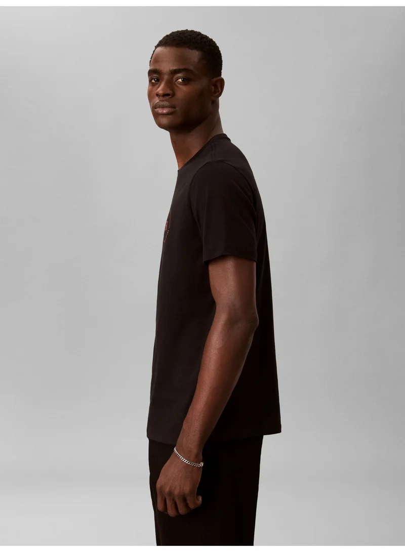 Calvin Klein Jeans Black Graphic Logo T-Shirt for Men | Best Price UAE
