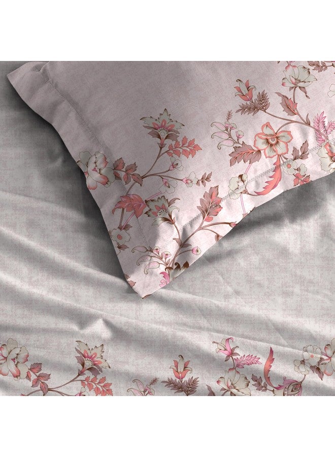 Trident شريحة سرير تريديانت الناعمة والمريحة للسرير المزدوج، 210 TC شريحة سرير 100% قطن، ناعمة وقابلة للتنفس، شريحة سرير بحجم كينغ مع 2 غطاء وسادة - شرقي - Image 5