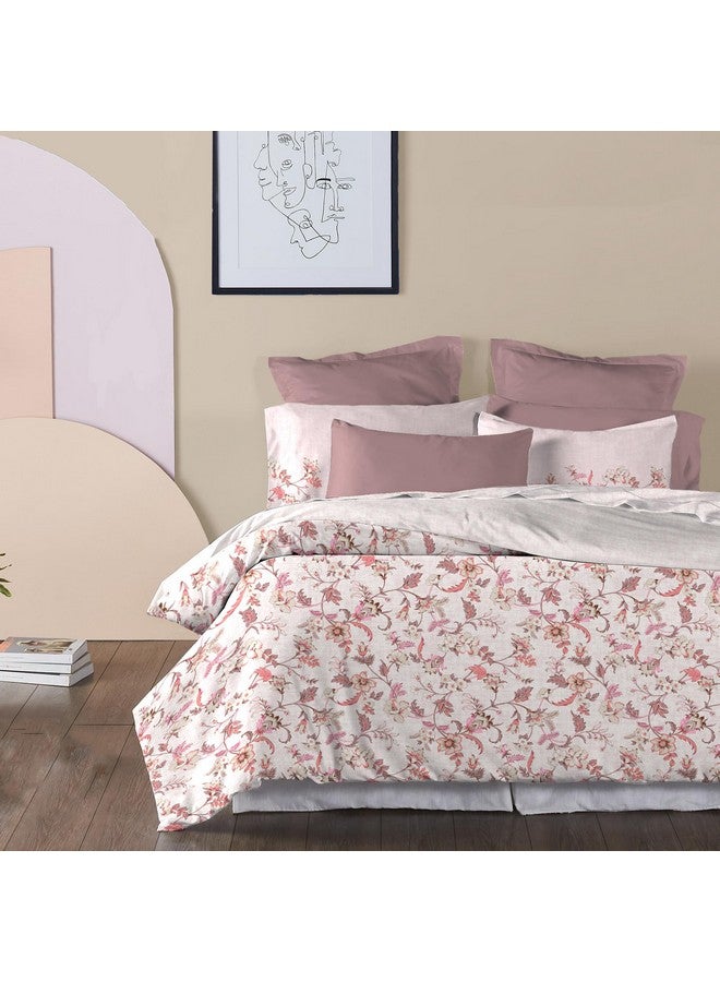 Trident شريحة سرير تريديانت الناعمة والمريحة للسرير المزدوج، 210 TC شريحة سرير 100% قطن، ناعمة وقابلة للتنفس، شريحة سرير بحجم كينغ مع 2 غطاء وسادة - شرقي - Image 2