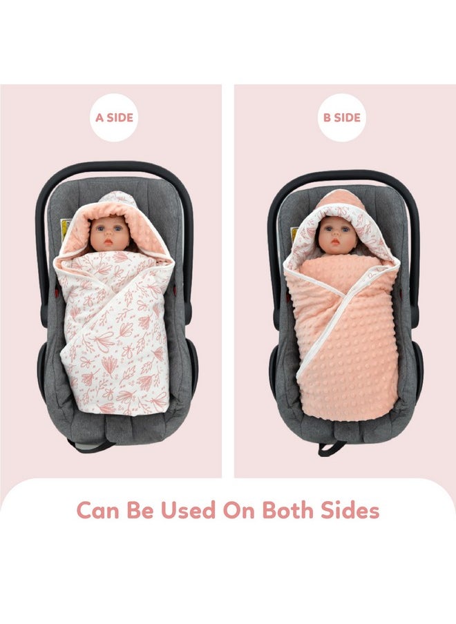 Miracle Baby Car Seat Blanket, Car Seat Covers For Babies Winter Carseat Swaddle Blanket Universal Baby Blanket For Baby Car Seat Pram Buggy, 35"X35" (Line Plant)  - Image 4